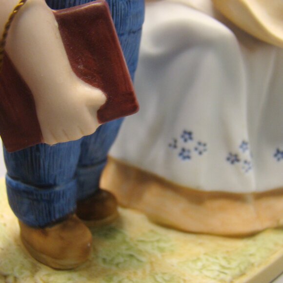 VTG 1985 Homco Home Interiors Denim Days Danny's Mom Bisque Figurine w/Tag 1511 - Picture 14 of 16